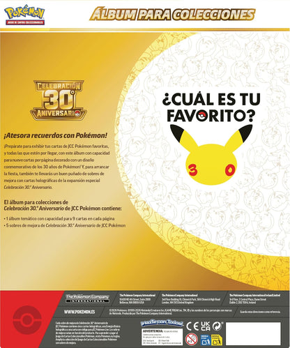 Colección Binder 30 Aniversario Pokemon