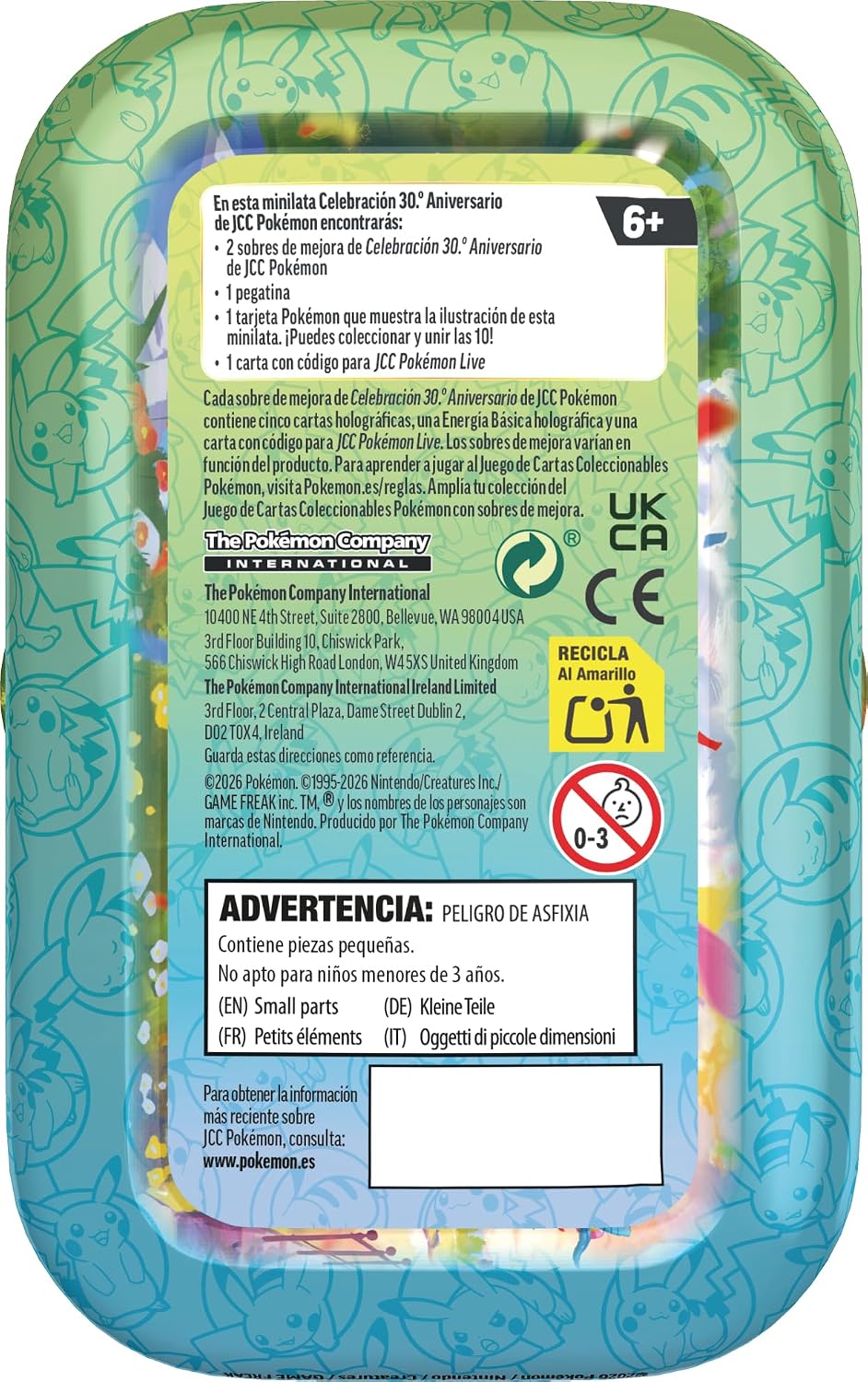 Minilata Aleatoria Pokémon 30 Aniversario