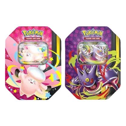 Latas Megaluz Lunar Mega Gengar ex/Mega Clefable ex ESPAÑOL